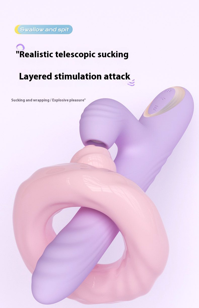 Orgasmofsoul Expandable Rotating Bead Heating Vibration Wand with Tongue Licking Feature - Orgasm of Soul