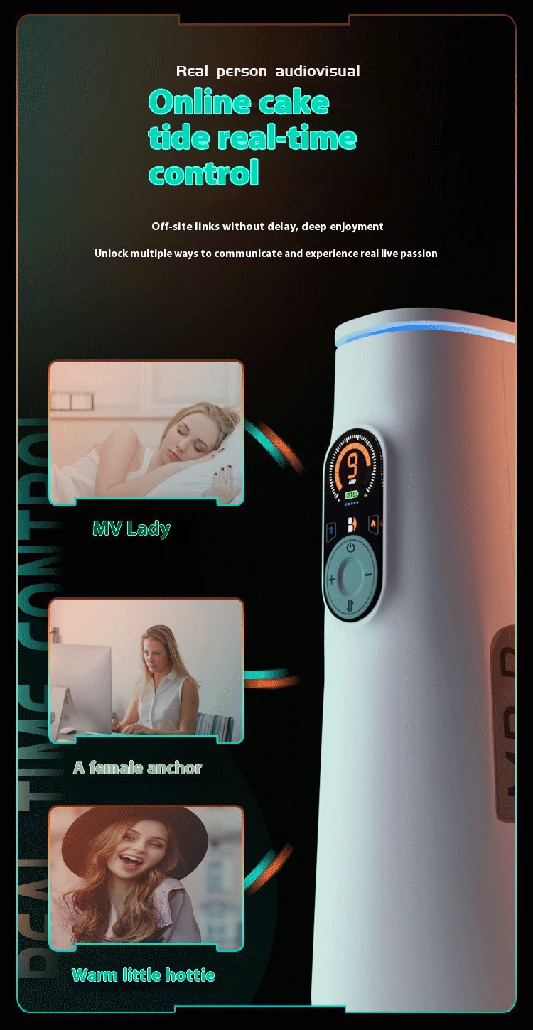 Orgasmofsoul-AI Telescopic Vibration Heating Bluetooth Speaker Cup - Orgasm of Soul