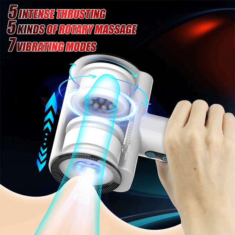 orgasm of  soul 2nd Generation Telescopic Rotating Vibrating Masturbator - Orgasm of Soul