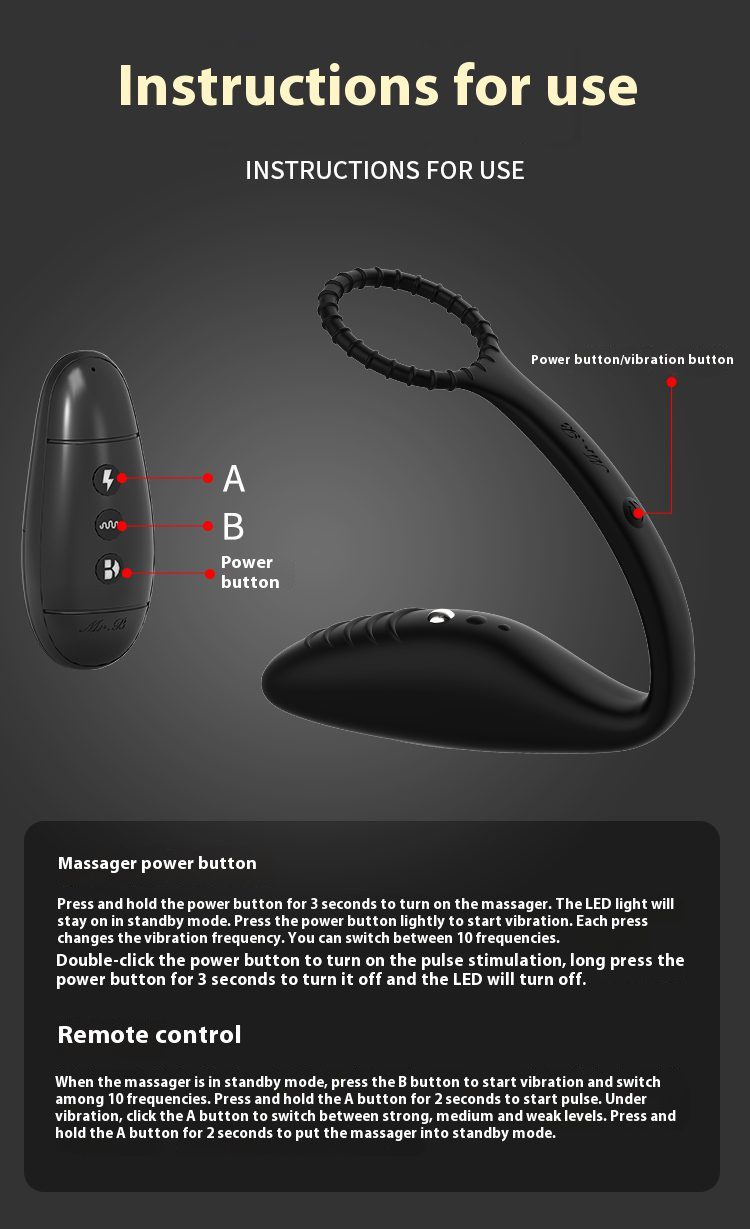 Orgasmofsoul Wearable Prostate Electric Shock Massager - Orgasm of Soul