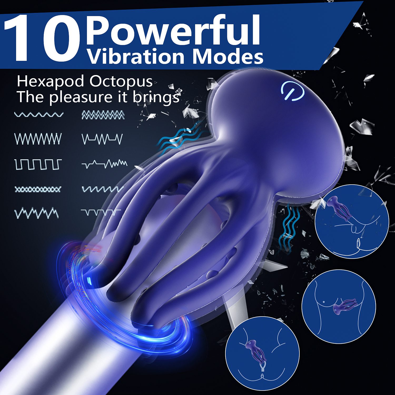 Male Adult toy- Soul Orgasm Jellyfish Octopus prostate Massager - Orgasm of Soul