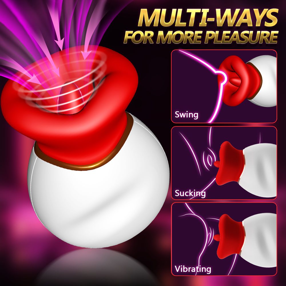 Orgasmofsoul Lip Kiss Licking Vibration Clitoral Suction Device - Orgasm of Soul