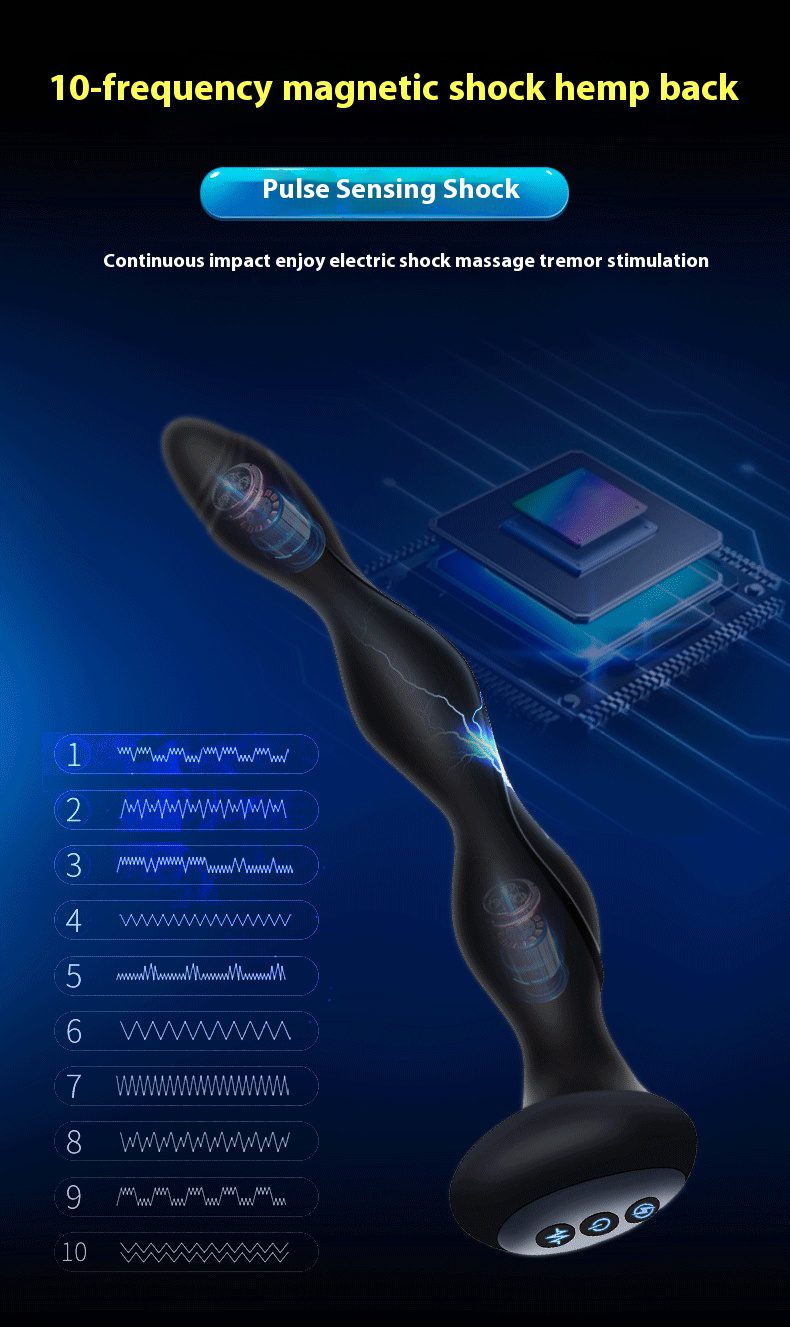 Orgasmofsoul Man Finger 2 Anal Electric Shock Heated Vibrator - Orgasm of Soul