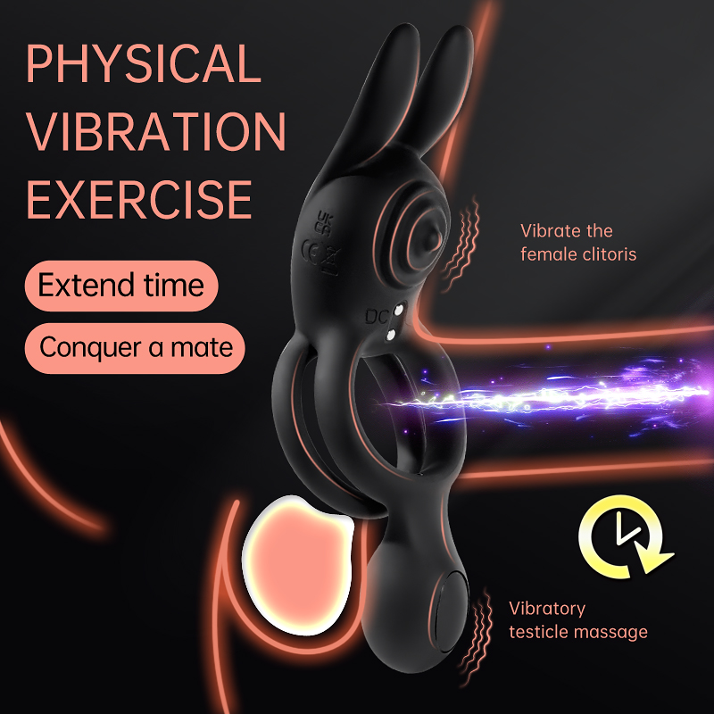 Orgasmofsoul International Double Ring Locking Vibration Rabbit Massager – Ultimate Pleasure & Stimulation - Orgasm of Soul